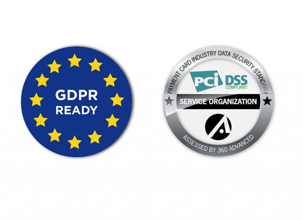 GDPR Ready, PCI Certified